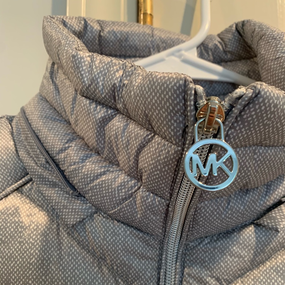 Micheal Kors silver puffy vest
